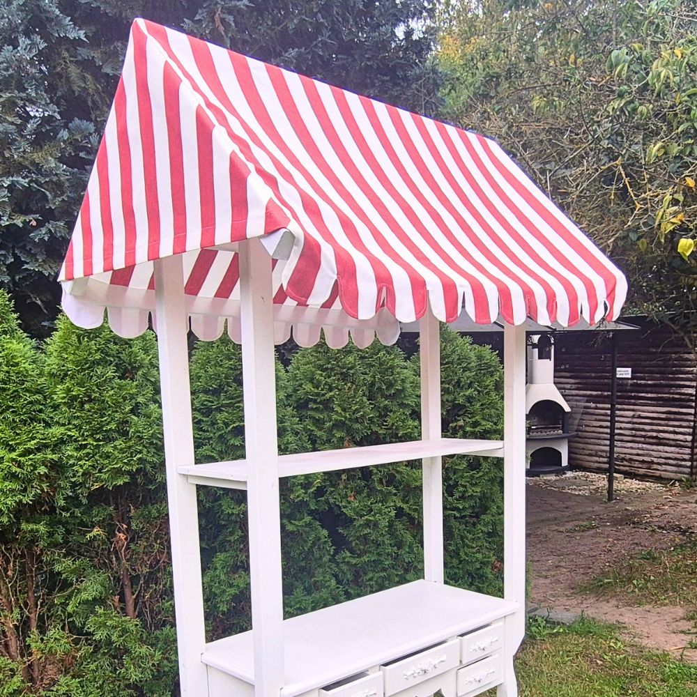 Candybar Wagen rot weiss